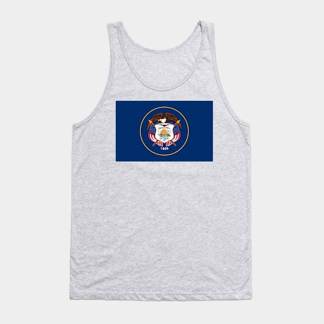 Flag Of Utah Tank Top by brigadeiro